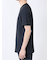 メランジ 裏ボーダー クルーネック半袖Tシャツ