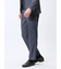 TechDenim スリムフィット ノータックパンツ 紺（セットアップ可能）