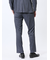 TechDenim スリムフィット ノータックパンツ 紺（セットアップ可能）