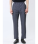 TechDenim スリムフィット ノータックパンツ 紺（セットアップ可能）
