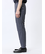 TechDenim スリムフィット ノータックパンツ 紺（セットアップ可能）