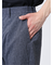 TechDenim スリムフィット ノータックパンツ 紺（セットアップ可能）