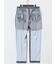 TechDenim スリムフィット ノータックパンツ 紺（セットアップ可能）