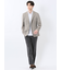 TechLinen スリムフィット 2ボタンジャケット 茶