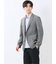 TechLinen スリムフィット 2ボタンジャケット グレー
