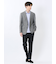 TechLinen スリムフィット 2ボタンジャケット グレー