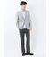TechLinen スリムフィット 2ボタンジャケット ライトグレー