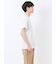 リンクスダイヤ柄ジャガード Vネック半袖Tシャツ
