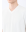 リンクスダイヤ柄ジャガード Vネック半袖Tシャツ
