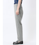 ストレッチウォッシャブル ウール混 スリムフィット ノータックパンツ 千鳥