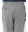 ストレッチウォッシャブル ウール混 スリムフィット ノータックパンツ 千鳥
