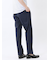 ストレッチウォッシャブル ウール混 スリムフィット ノータックパンツ 千鳥