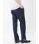 ストレッチウォッシャブル ウール混 スリムフィット ノータックパンツ 千鳥