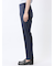 ストレッチウォッシャブル ウール混 スリムフィット ノータックパンツ 千鳥