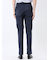 ストレッチウォッシャブル ウール混 スリムフィット ノータックパンツ 千鳥