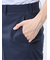 ストレッチウォッシャブル ウール混 スリムフィット ノータックパンツ 千鳥
