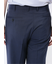 ストレッチウォッシャブル ウール混 スリムフィット ノータックパンツ 千鳥