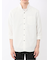 TechLinen スタンドカラー 7分袖シャツ