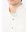 TechLinen スタンドカラー 7分袖シャツ