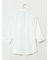 TechLinen スタンドカラー 7分袖シャツ