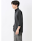 TechLinen スタンドカラー 7分袖シャツ