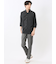 TechLinen スタンドカラー 7分袖シャツ