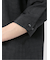 TechLinen スタンドカラー 7分袖シャツ