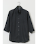 TechLinen スタンドカラー 7分袖シャツ
