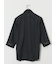 TechLinen スタンドカラー 7分袖シャツ
