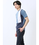 異素材切替 クルーネック半袖Tシャツ