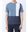異素材切替 クルーネック半袖Tシャツ
