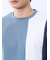 異素材切替 クルーネック半袖Tシャツ