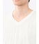 ふくれアーガイル Vネック半袖Tシャツ