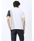 ポンチ配色 クルーネック半袖Tシャツ