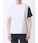 ポンチ配色 クルーネック半袖Tシャツ