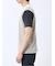 ポンチ配色 クルーネック半袖Tシャツ