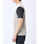 ポンチ配色 クルーネック半袖Tシャツ