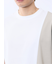 ポンチ配色 クルーネック半袖Tシャツ