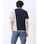 ポンチ配色 クルーネック半袖Tシャツ