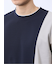 ポンチ配色 クルーネック半袖Tシャツ