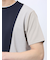 ポンチ配色 クルーネック半袖Tシャツ
