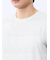 メッシュ かすれプリント クルーネック半袖Tシャツ