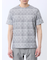 メッシュ かすれプリント クルーネック半袖Tシャツ