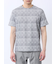 メッシュ かすれプリント クルーネック半袖Tシャツ