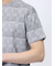 メッシュ かすれプリント クルーネック半袖Tシャツ