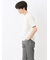 ピンタックボーダー クルーネック半袖Tシャツ