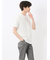 ピンタックボーダー クルーネック半袖Tシャツ