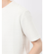 ピンタックボーダー クルーネック半袖Tシャツ