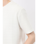ピンタックボーダー クルーネック半袖Tシャツ