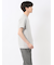 ピンタックボーダー クルーネック半袖Tシャツ